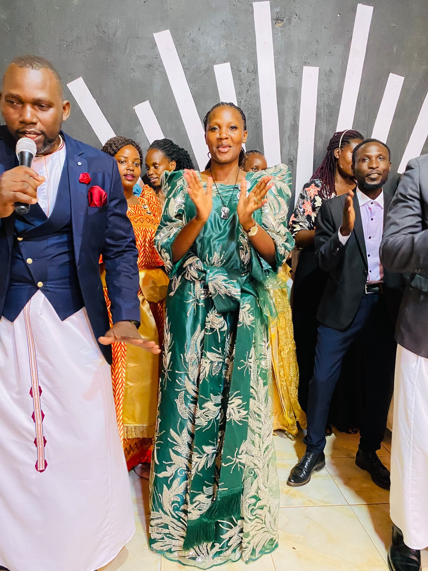 Congregation in worship